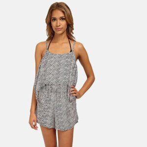 NWT Volcom Swimsuit Bikini Cover Up Romper WHT
